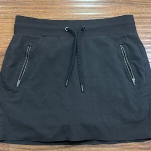 Athleta Black Skirt with Zipper Pockets